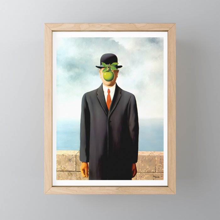 Rene Magritte The Son of Man, 1964 Artwork, Tshirts, Posters, Prints, Bags, Men, Women, Youth Mini Art Print Gallery Image 1