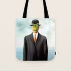 Rene Magritte The Son of Man, 1964 Artwork, Tshirts, Posters, Prints, Bags, Men, Women, Youth Tote Bag Gallery Image 1