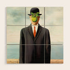 Rene Magritte The Son of Man, 1964 Artwork, Tshirts, Posters, Prints, Bags, Men, Women, Youth Wood Wall Art Gallery Image 1