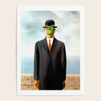 Rene Magritte The Son of Man, 1964 Artwork, Tshirts, Posters, Prints, Bags, Men, Women, Youth Poster Gallery Image 4