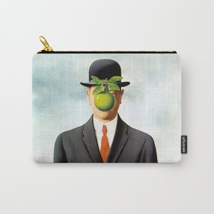 Rene Magritte The Son of Man, 1964 Artwork, Tshirts, Posters, Prints, Bags, Men, Women, Youth Carry All Pouch Gallery Image 1