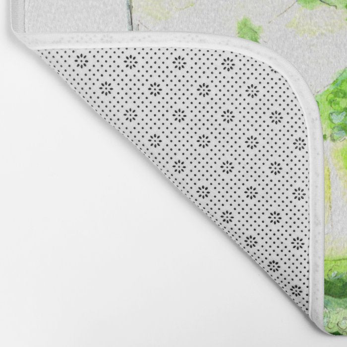 Cocktails. Mojito. Watercolor Painting. Bath Mat Gallery Image 2