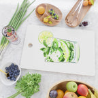 Cocktails. Mojito. Watercolor Painting. Cutting Board Gallery Image 2