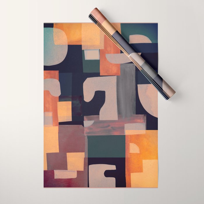 Geometric Collage 4 Wrapping Paper Gallery Image 1