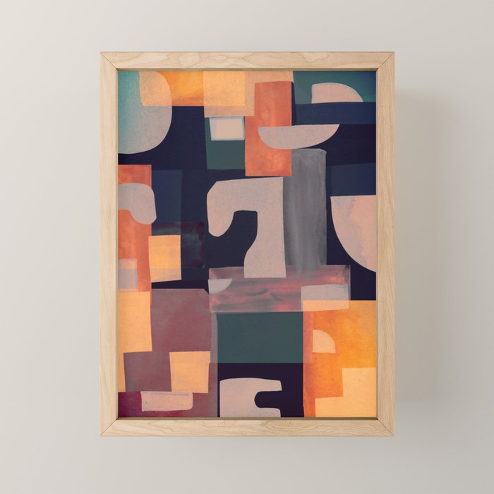 Geometric Collage 4 Mini Art Print Gallery Image 1