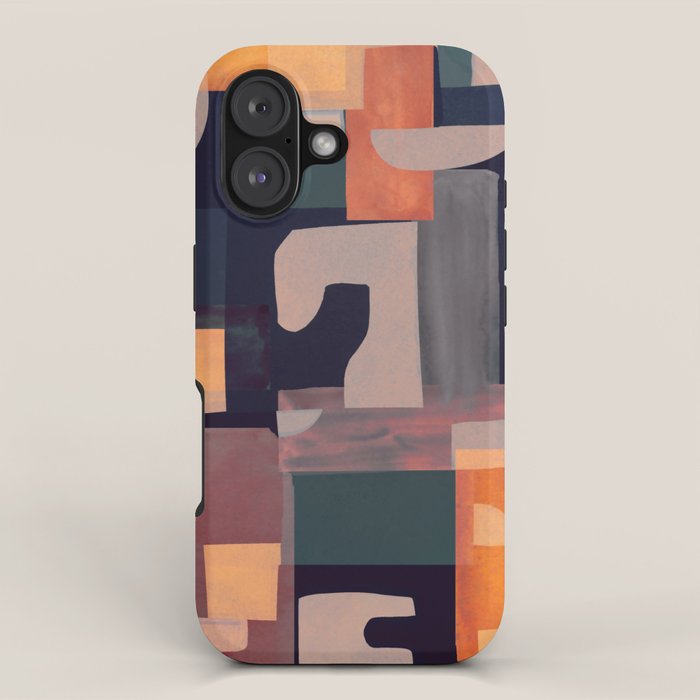 Geometric Collage 4 iPhone Case Gallery Image 1