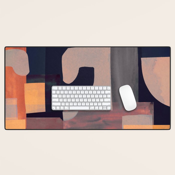 Geometric Collage 4 Desk Mat Gallery Image 1