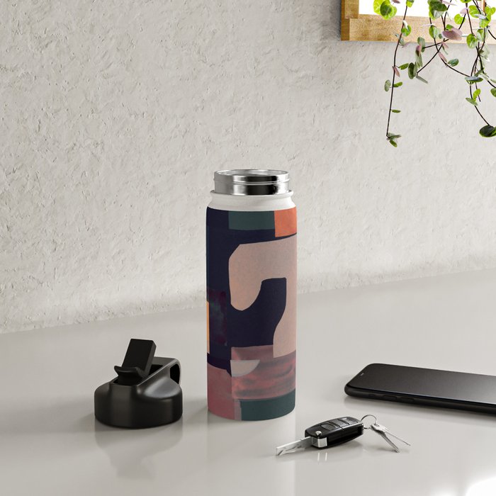 Geometric Collage 4 Water Bottle Gallery Image 5