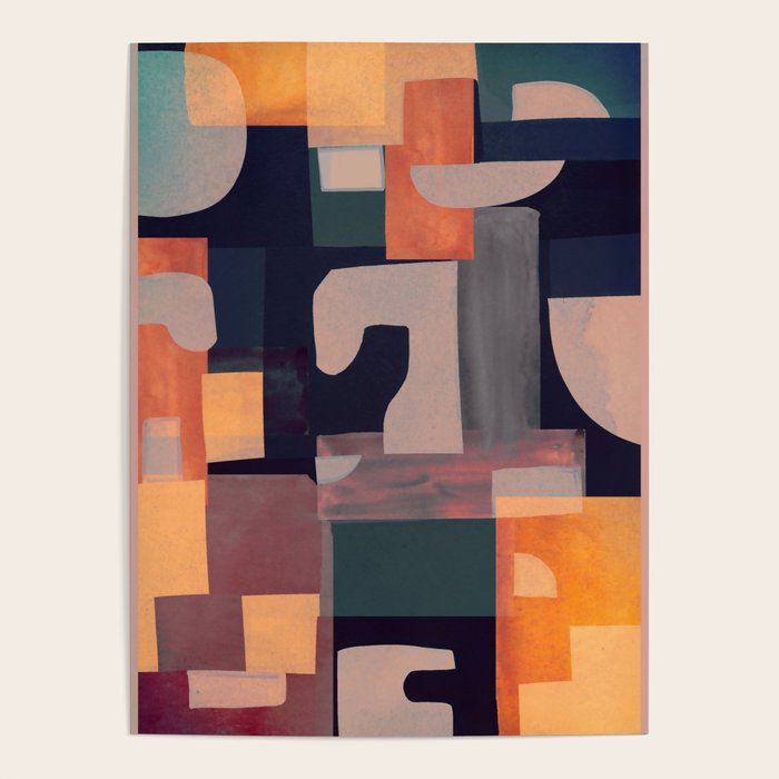 Geometric Collage 4 Poster Gallery Image 4