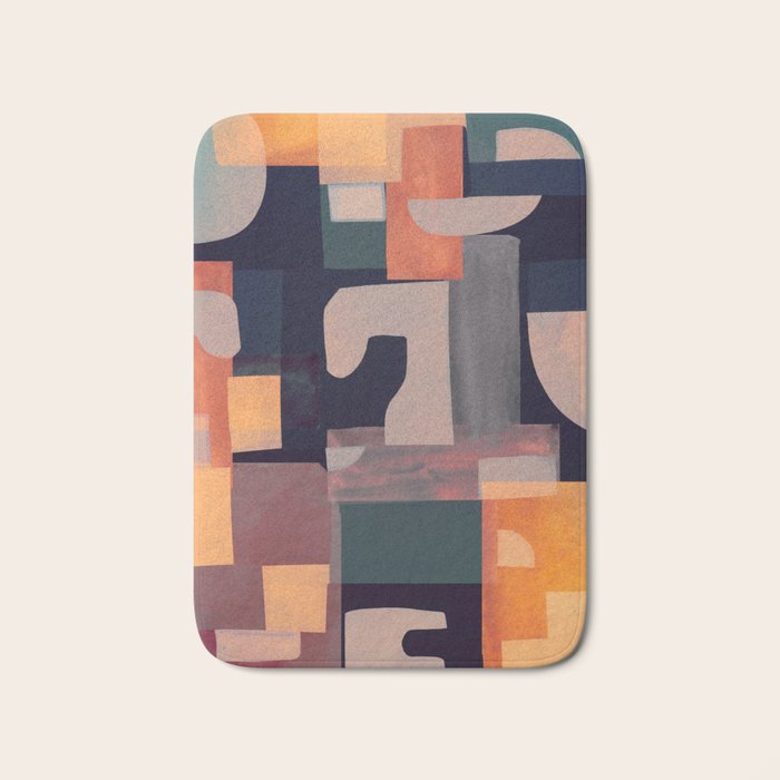 Geometric Collage 4 Bath Mat Gallery Image 1