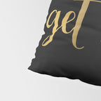 Get Naked, Bathroom Art, Meme, Black and White Marble Pillow Sham Gallery Image 4
