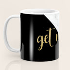 Get Naked, Bathroom Art, Meme, Black and White Marble Coffee Mug Gallery Image 3