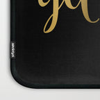 Get Naked, Bathroom Art, Meme, Black and White Marble Laptop Sleeve Gallery Image 3
