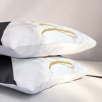 Get Naked, Bathroom Art, Meme, Black and White Marble Pillow Sham Gallery Image 3