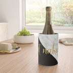 Get Naked, Bathroom Art, Meme, Black and White Marble Wine Chiller Gallery Image 4