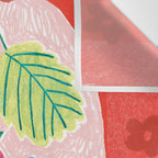 Sweet Strawberry Plant Friends in Red & Pink Wall Tapestry Gallery Image 3