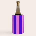 Vivid Stripes Pink and Blue Pattern Wine Chiller Gallery Image 3