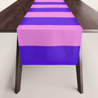 Vivid Stripes Pink and Blue Pattern Table Runner Gallery Image 1