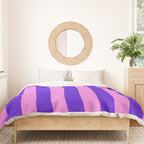 Vivid Stripes Pink and Blue Pattern Duvet Cover Gallery Image 3