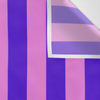 Vivid Stripes Pink and Blue Pattern Wall Tapestry Gallery Image 3