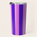 Vivid Stripes Pink and Blue Pattern Travel Mug Gallery Image 3