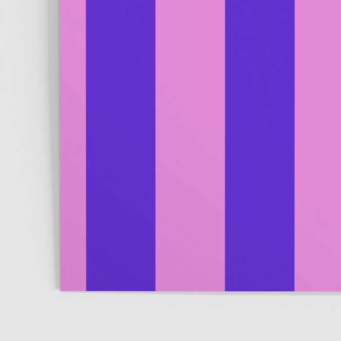 Vivid Stripes Pink and Blue Pattern Poster Gallery Image 3