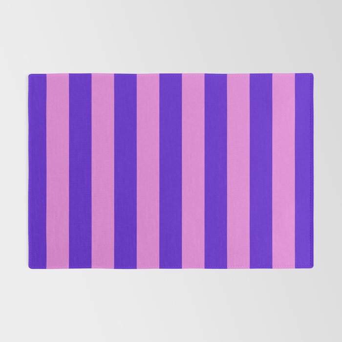 Vivid Stripes Pink and Blue Pattern Rug Gallery Image 2