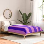 Vivid Stripes Pink and Blue Pattern Comforter Gallery Image 2