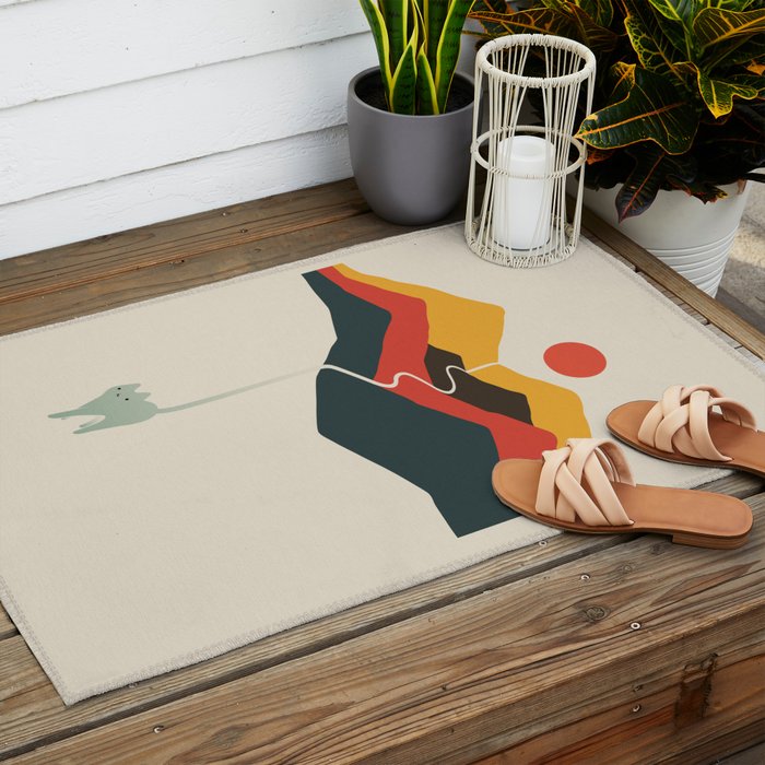 Cat Landscape 149 Outdoor Rug Gallery Image 2