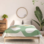 Fern Green Leaf: Matisse Series 01 | Mid-Century Edition Comforter Gallery Image 3