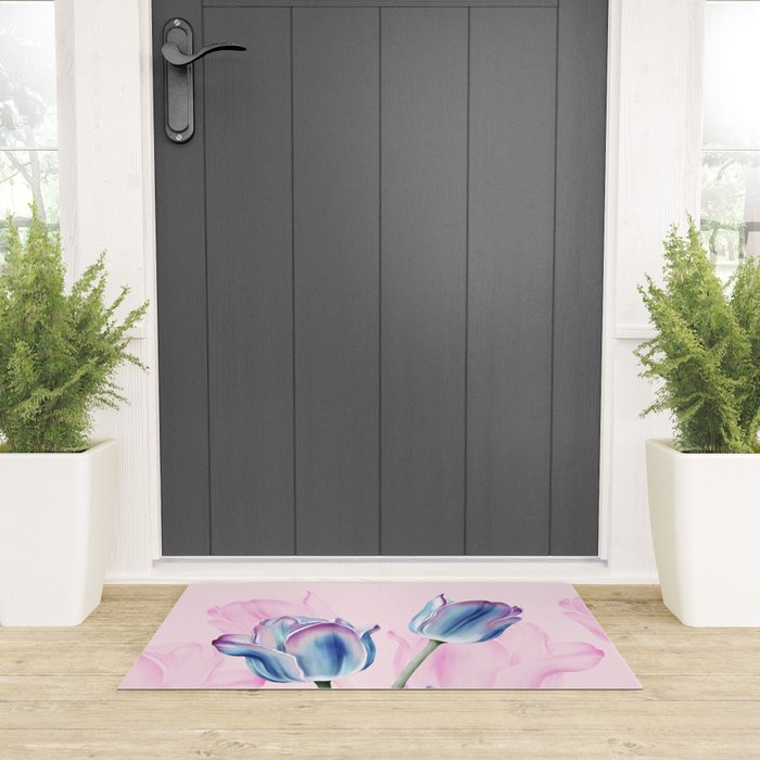 Spring Tulip Whispers Welcome Mat Gallery Image 3