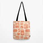 Vagabondâs Cupboard - peach and cream Tote Bag Gallery Image 2