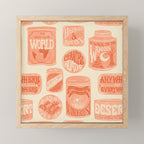 Vagabondâs Cupboard - peach and cream Mini Art Print Gallery Image 1