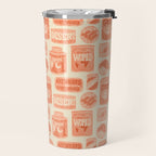 Vagabondâs Cupboard - peach and cream Travel Mug Gallery Image 2