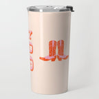 This is My Second Rodeo (pink and orange old west letters) Travel Mug Gallery Image 2