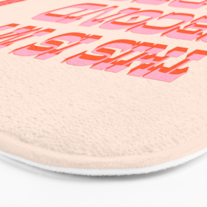 This is My Second Rodeo (pink and orange old west letters) Bath Mat Gallery Image 3