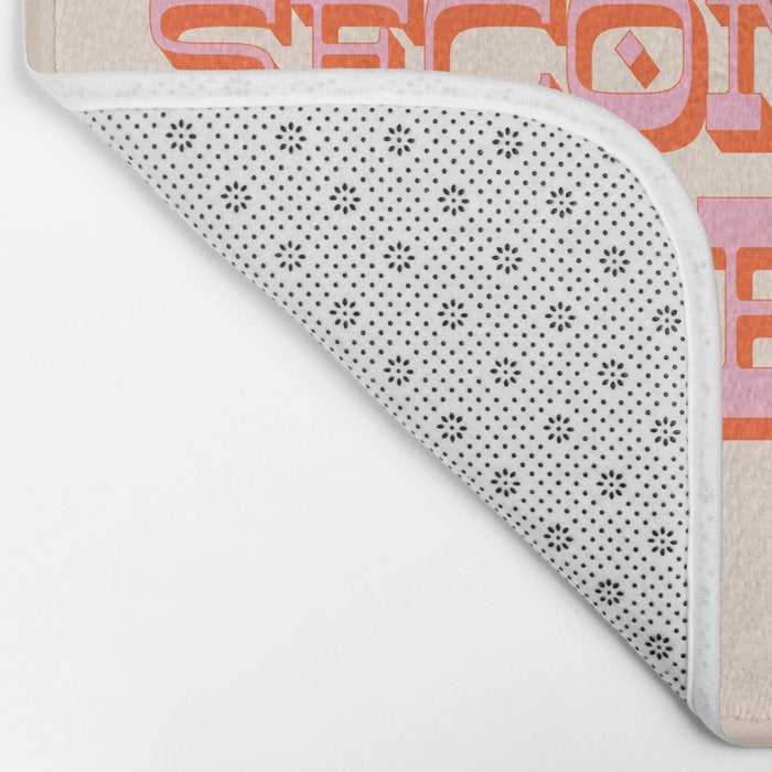 This is My Second Rodeo (pink and orange old west letters) Bath Mat Gallery Image 2