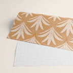 Boho Rustic Palm Radiance Caramel Brown Wrapping Paper Gallery Image 2