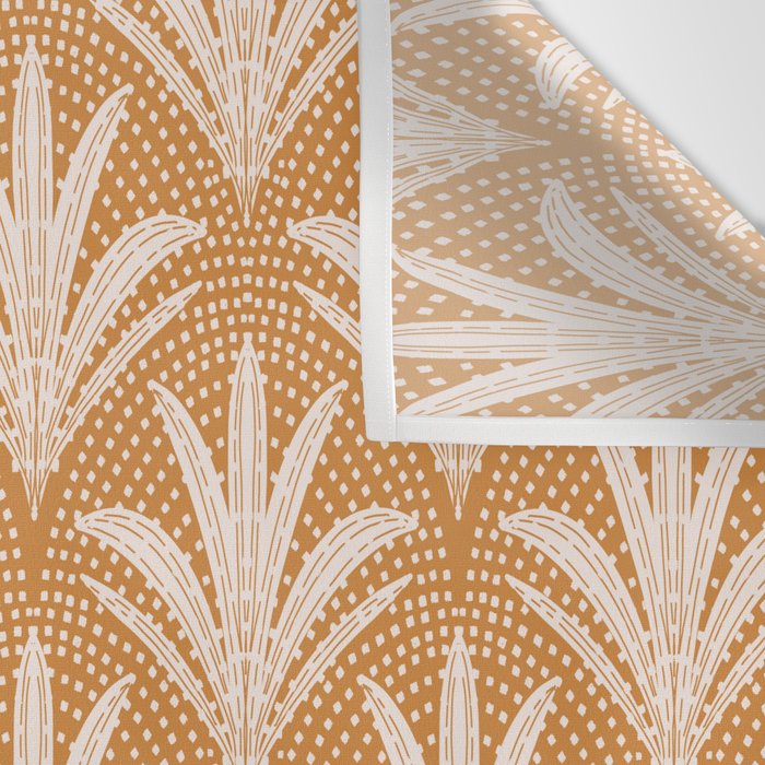 Boho Rustic Palm Radiance Caramel Brown Wall Tapestry Gallery Image 3