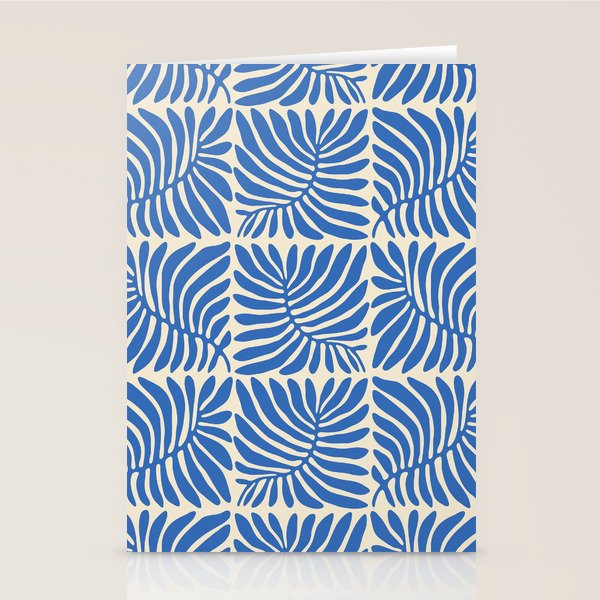 Abstract plant leaf organic shape pattern Stationery Card Gallery Image 2