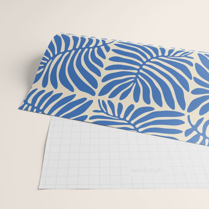 Abstract plant leaf organic shape pattern Wrapping Paper Gallery Image 2