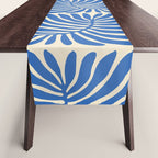 Abstract plant leaf organic shape pattern Table Runner Gallery Image 1