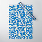Abstract plant leaf organic shape pattern Wrapping Paper Gallery Image 1