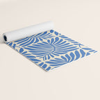 Abstract plant leaf organic shape pattern Yoga Mat Gallery Image 2