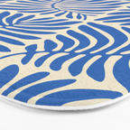 Abstract plant leaf organic shape pattern Bath Mat Gallery Image 3
