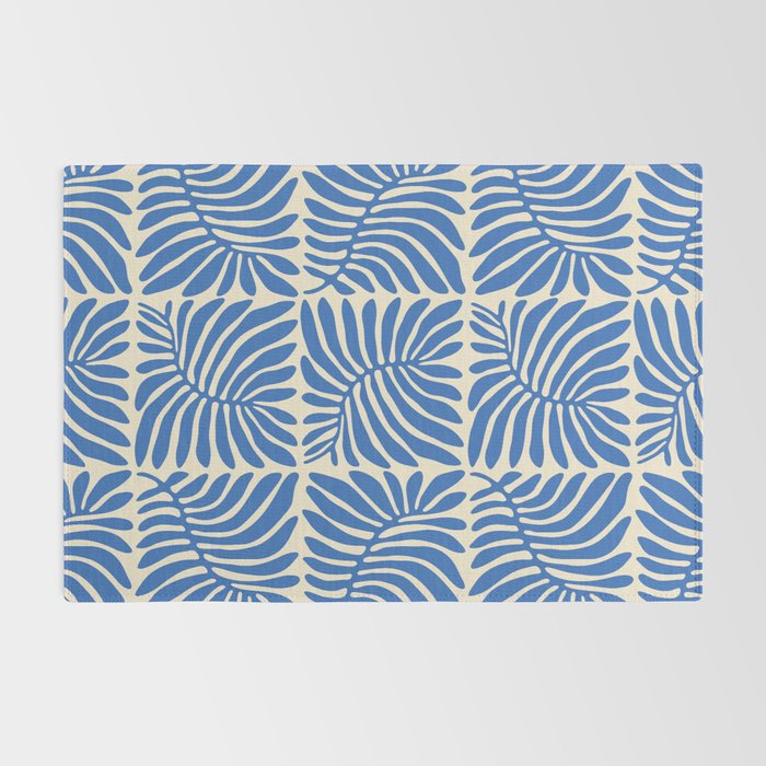 Abstract plant leaf organic shape pattern Rug Gallery Image 2