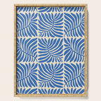 Abstract plant leaf organic shape pattern Serving Tray Gallery Image 1