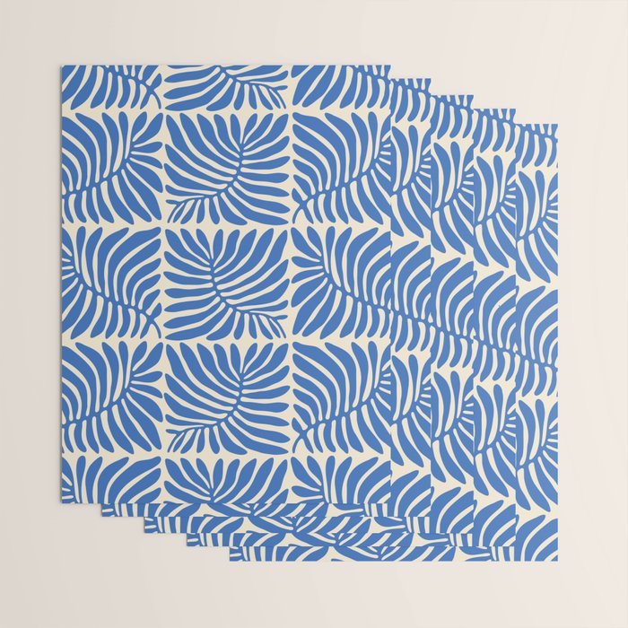 Abstract plant leaf organic shape pattern Wrapping Paper Gallery Image 3