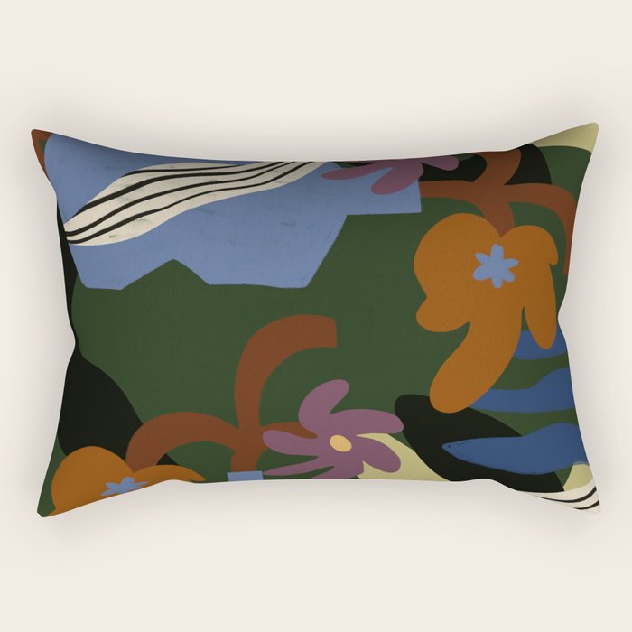 Seasonal Green Rectangular Pillow Gallery Image 2