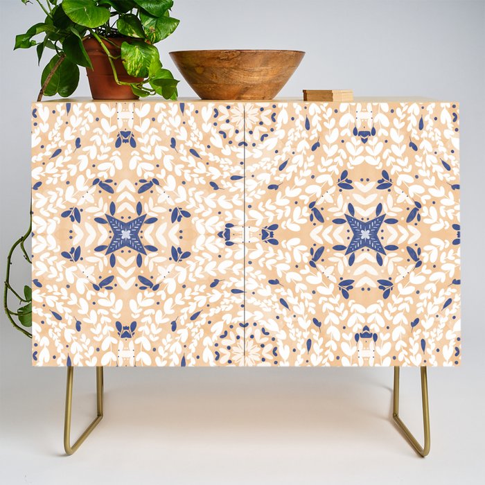 Pink Circular Nature Tiles PB Credenza Gallery Image 1